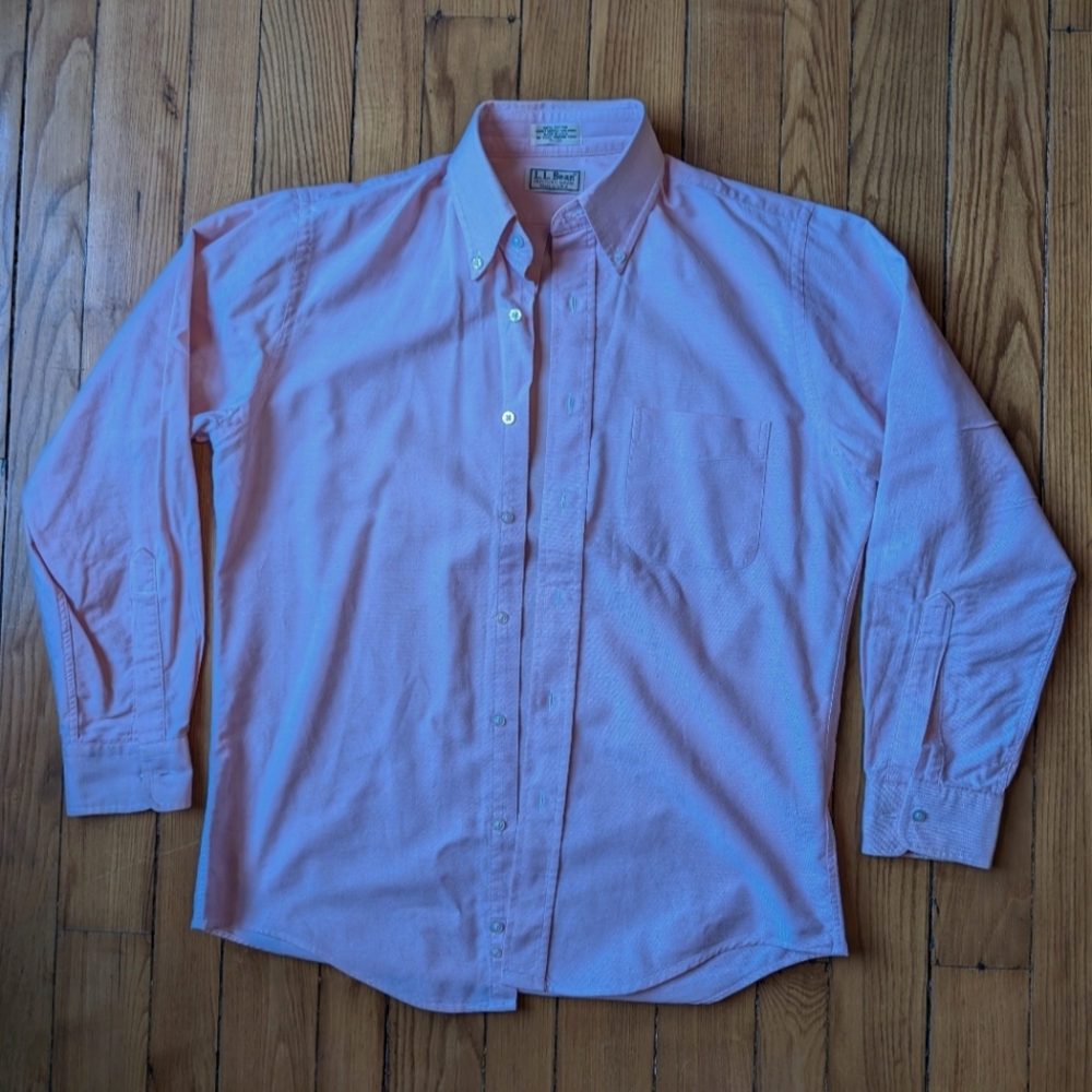L.L. Bean Made in USA Vintage pink button up